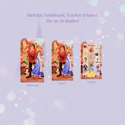 ✨🌹 Tale as Old as Time | Magical Savings Challenge Trackers 🌹✨