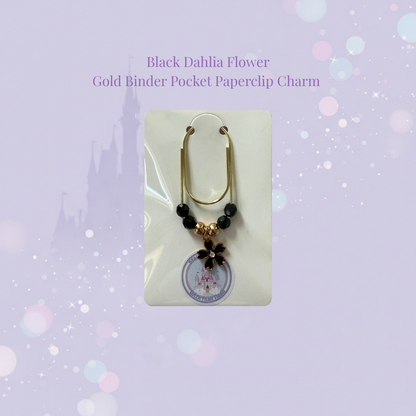 🌸✨ Flower Binder Pocket Charms ✨🌸 | Gold Paperclip