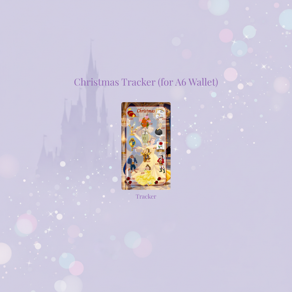 ✨🌹 Tale as Old as Time | Magical Savings Challenge Trackers 🌹✨