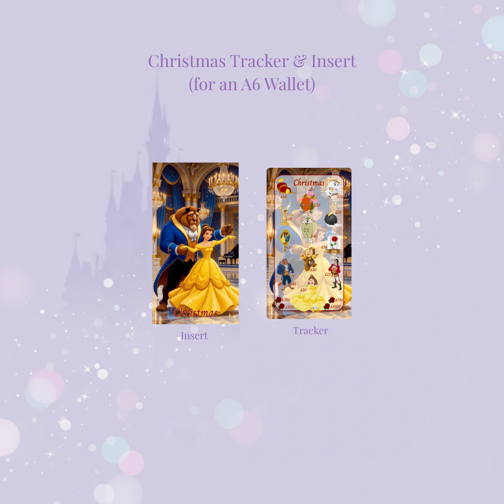 ✨🌹 Tale as Old as Time | Magical Savings Challenge Trackers 🌹✨