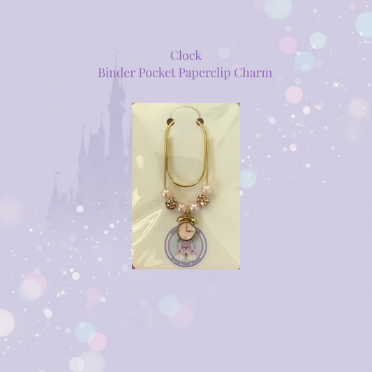 🕐✨ Clock Binder Pocket Paperclip Charm ✨🕐