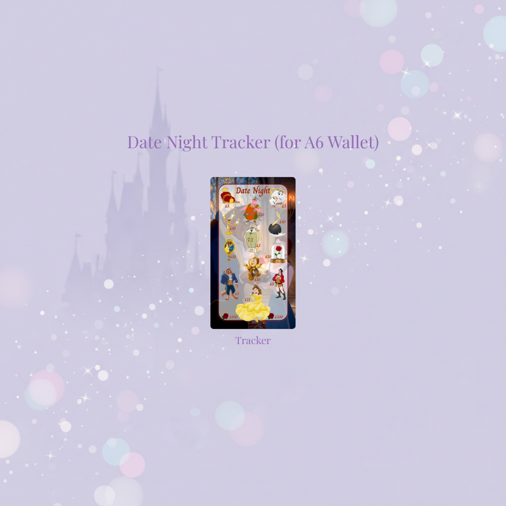 ✨🌹 Tale as Old as Time | Magical Savings Challenge Trackers 🌹✨
