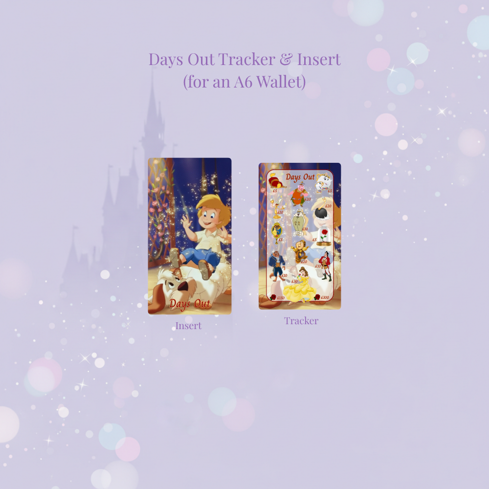 ✨🌹 Tale as Old as Time | Magical Savings Challenge Trackers 🌹✨
