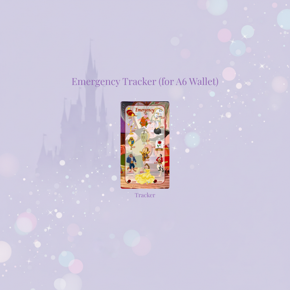 ✨🌹 Tale as Old as Time | Magical Savings Challenge Trackers 🌹✨