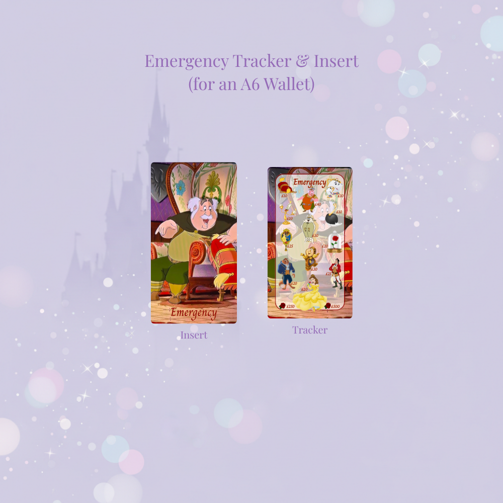 ✨🌹 Tale as Old as Time | Magical Savings Challenge Trackers 🌹✨