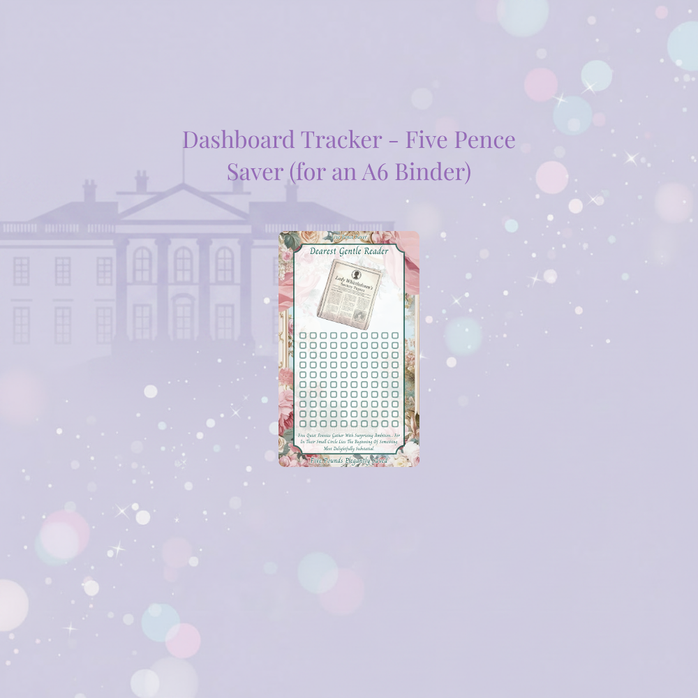 🌹👑 Bridgerton Coin & Notes Savings Tracker 👑🌹