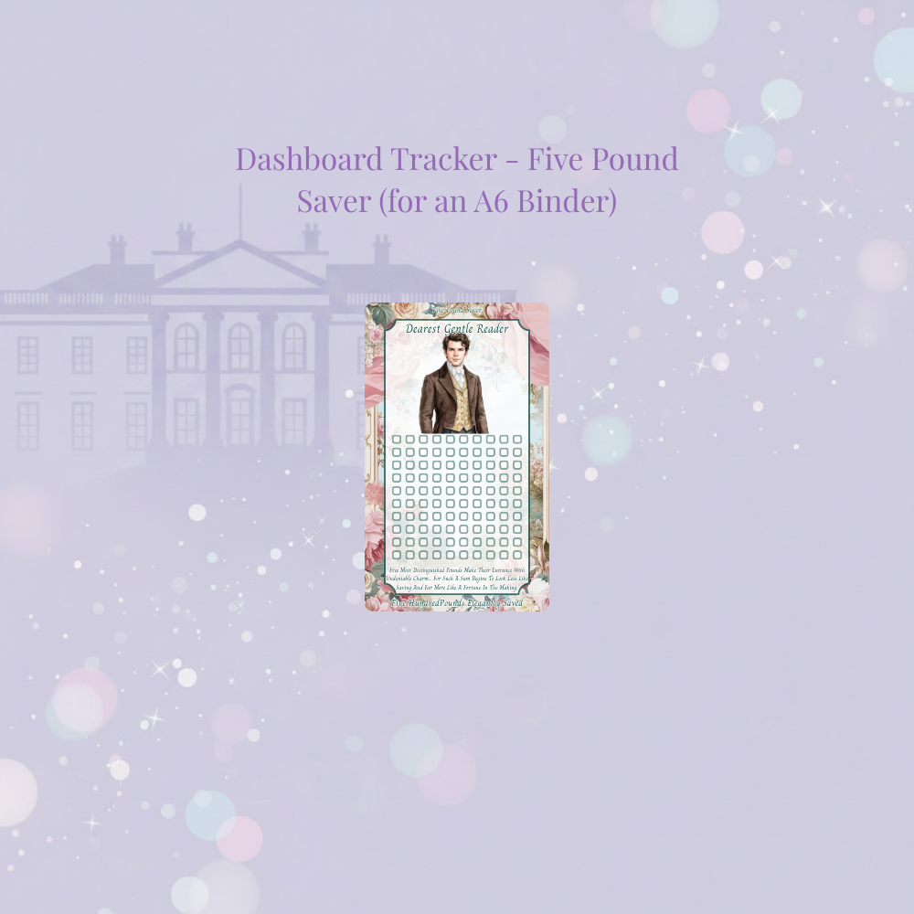🌹👑 Bridgerton Coin & Notes Savings Tracker 👑🌹