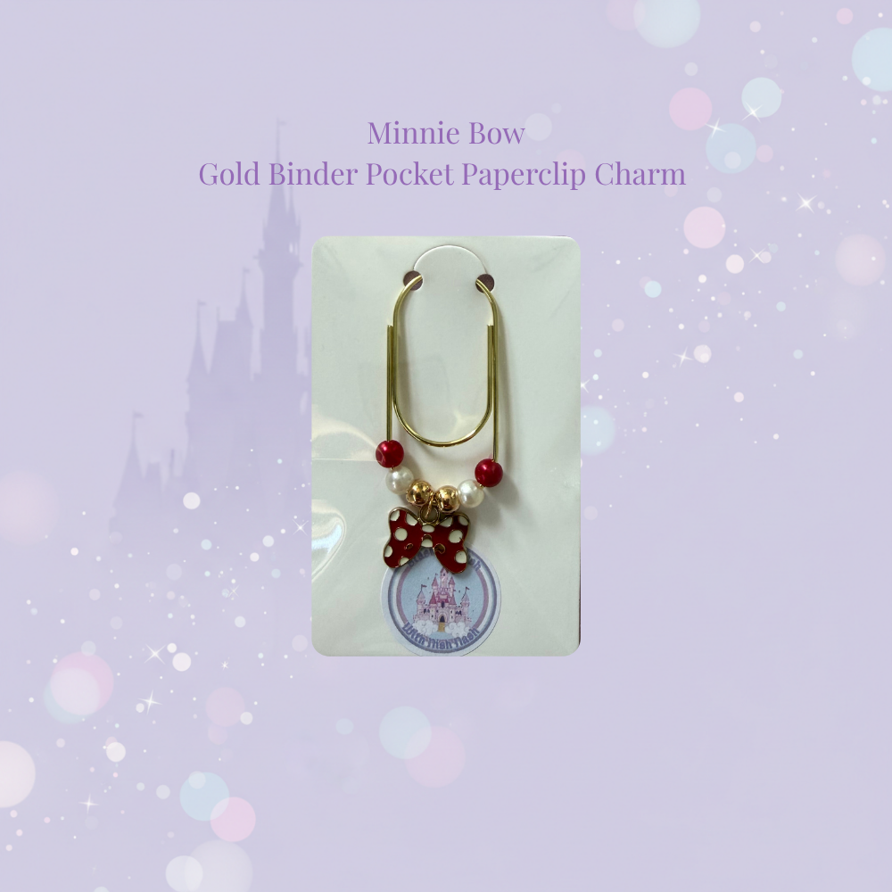 🎀✨ Bow Binder Pocket Charms ✨🎀 | Gold & Silver Paperclip