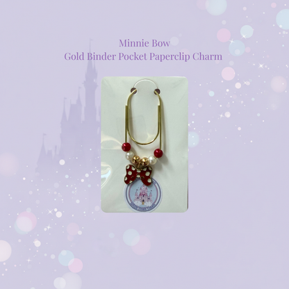 🎀✨ Bow Binder Pocket Charms ✨🎀 | Gold & Silver Paperclip