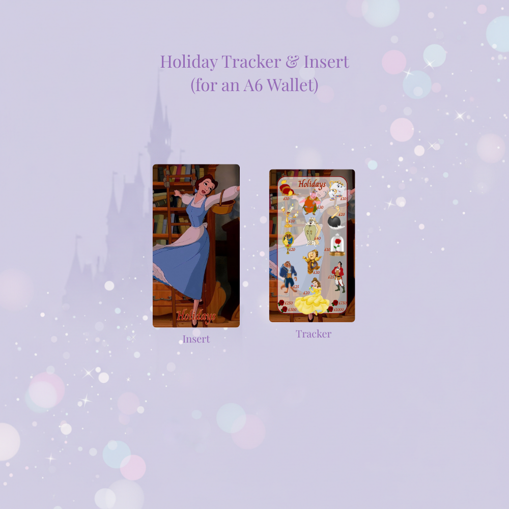 ✨🌹 Tale as Old as Time | Magical Savings Challenge Trackers 🌹✨