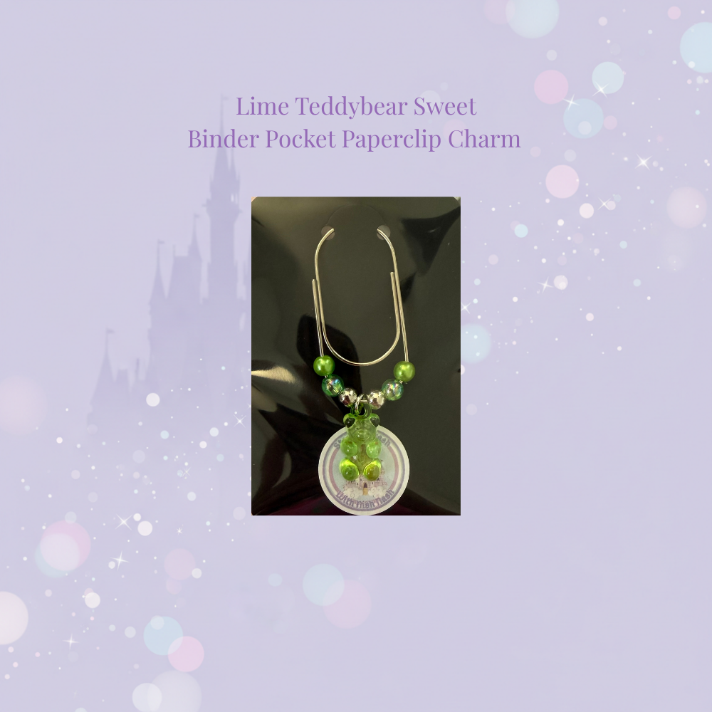 🐻✨ Teddybear Sweet Binder Pocket Paperclip Charms ✨🐻