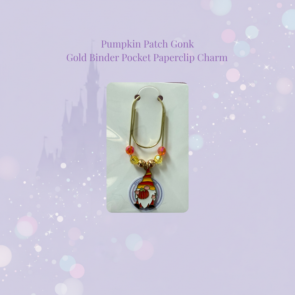 🪆✨ Seasonal Gonk Binder Pocket Charms ✨🪆 | Gold Paperclip