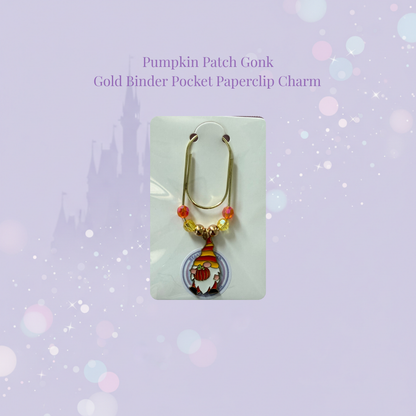 🪆✨ Seasonal Gonk Binder Pocket Charms ✨🪆 | Gold Paperclip