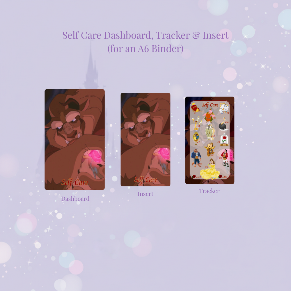 ✨🌹 Tale as Old as Time | Magical Savings Challenge Trackers 🌹✨