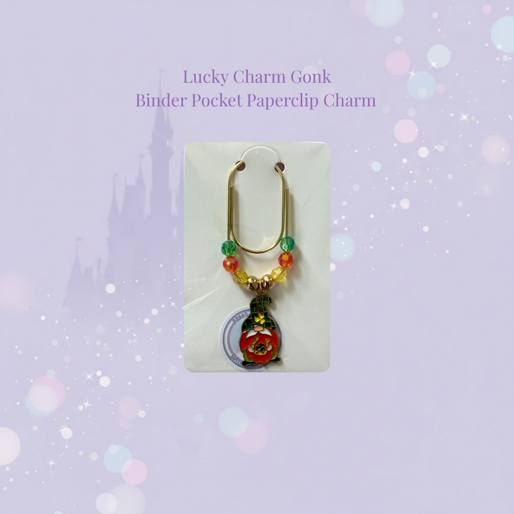 🪆✨ Seasonal Gonk Binder Pocket Charms ✨🪆 | Gold Paperclip