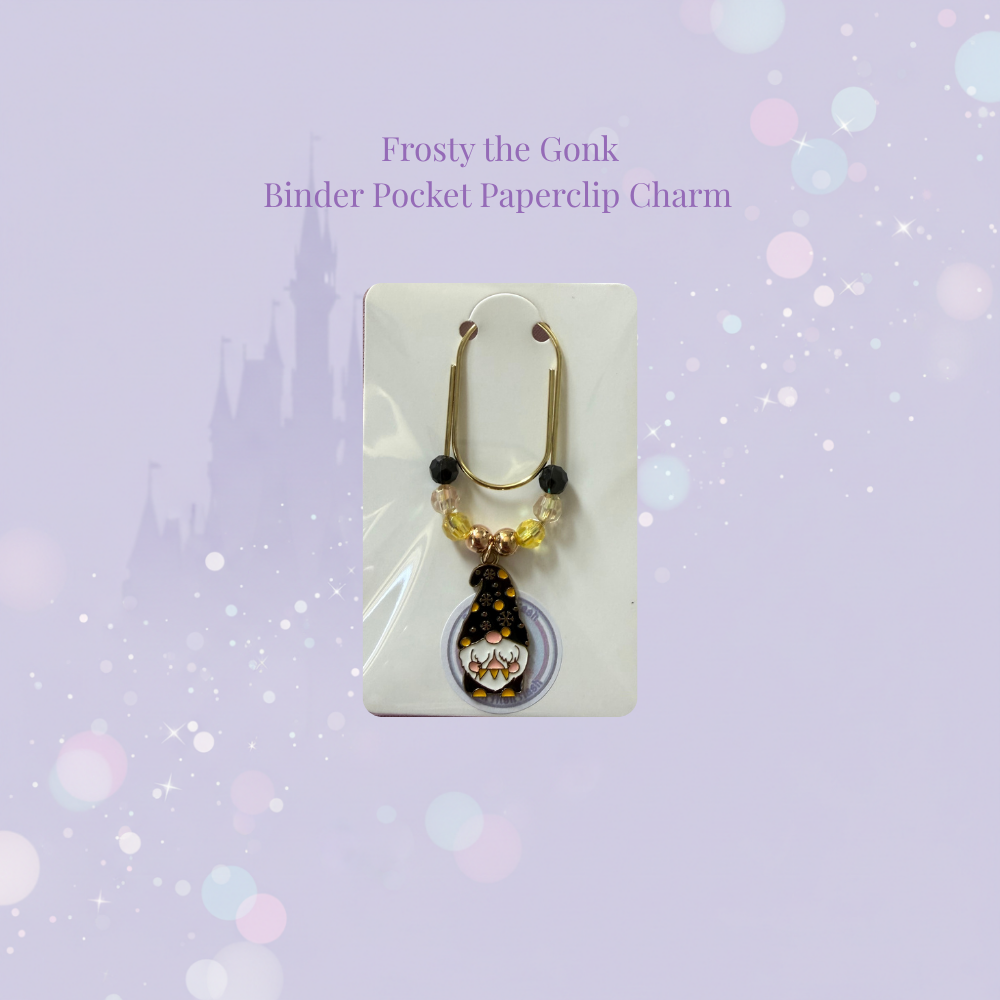 🪆✨ Seasonal Gonk Binder Pocket Charms ✨🪆 | Gold Paperclip