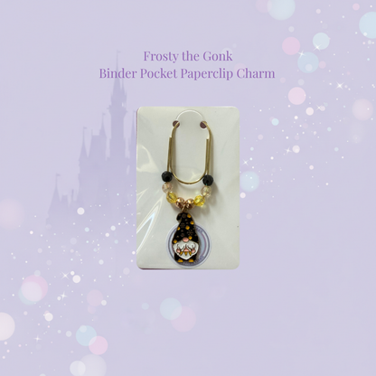 🪆✨ Seasonal Gonk Binder Pocket Charms ✨🪆 | Gold Paperclip