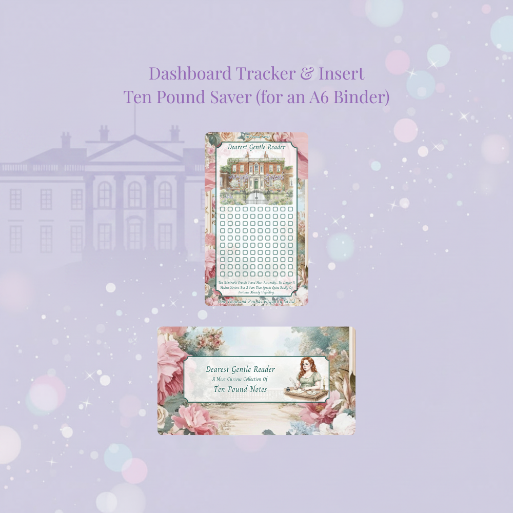 🌹👑 Bridgerton Coin & Notes Savings Tracker 👑🌹