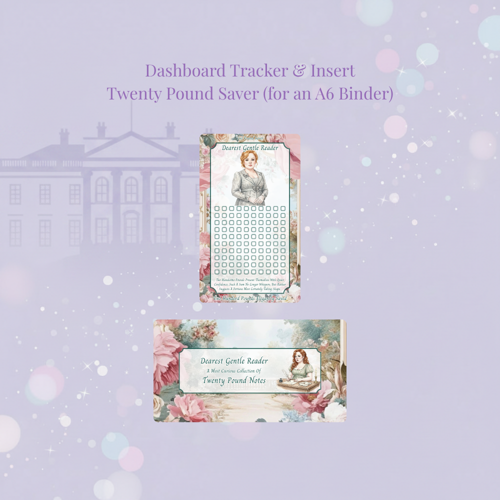 🌹👑 Bridgerton Coin & Notes Savings Tracker 👑🌹