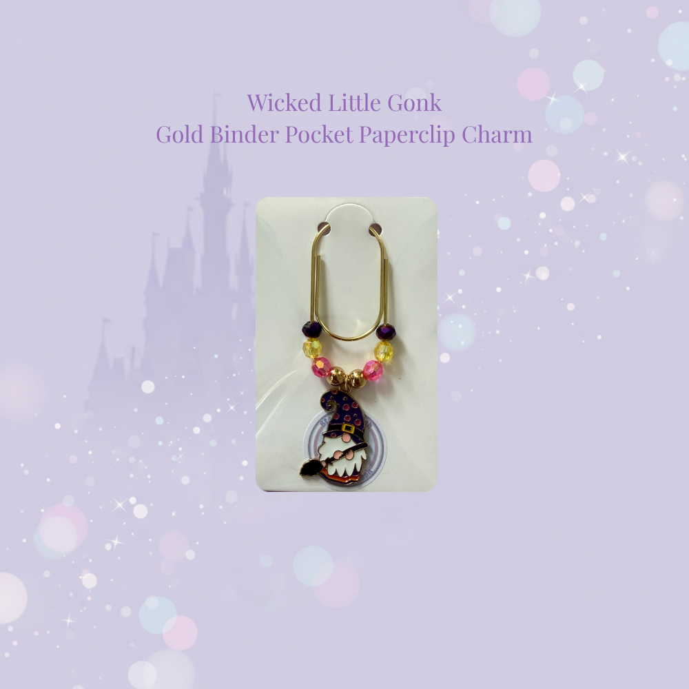 🪆✨ Seasonal Gonk Binder Pocket Charms ✨🪆 | Gold Paperclip