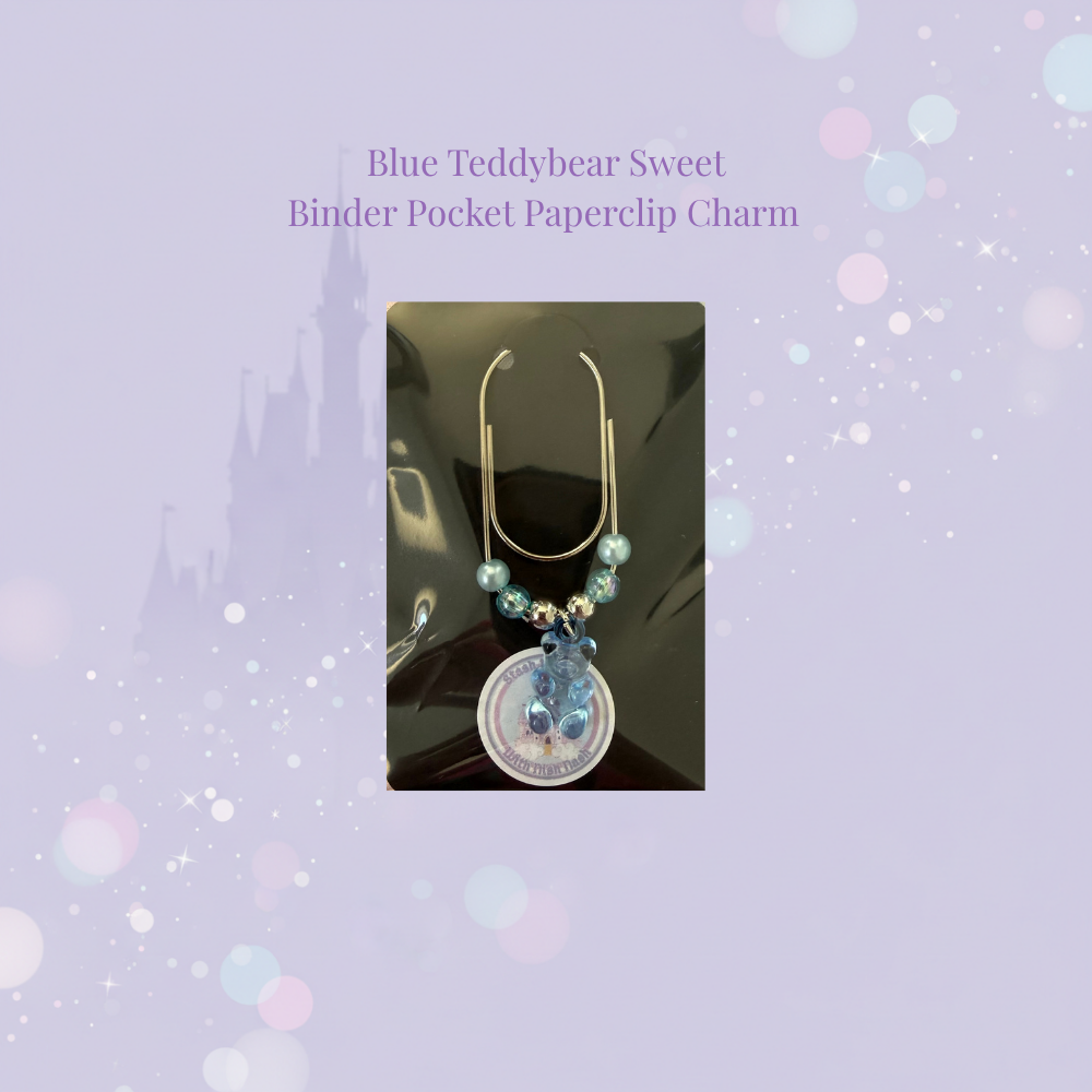 🐻✨ Teddybear Sweet Binder Pocket Paperclip Charms ✨🐻