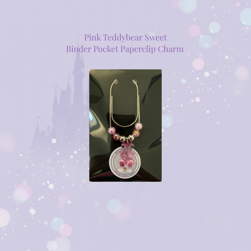🐻✨ Teddybear Sweet Binder Pocket Paperclip Charms ✨🐻