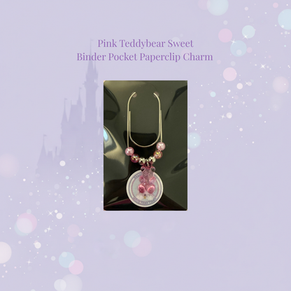 🐻✨ Teddybear Sweet Binder Pocket Paperclip Charms ✨🐻