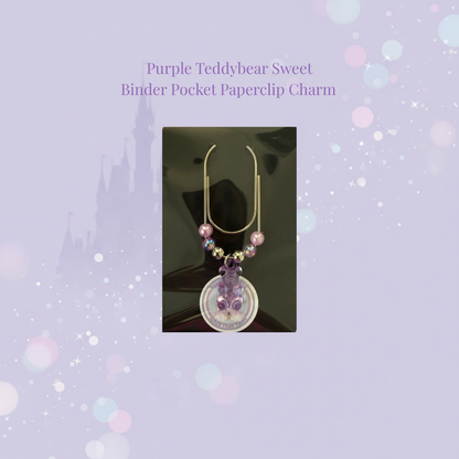 🐻✨ Teddybear Sweet Binder Pocket Paperclip Charms ✨🐻